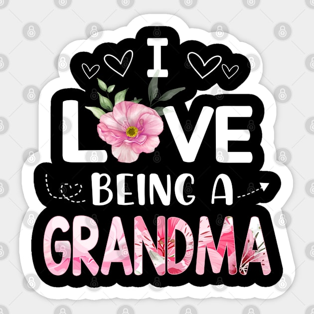 i love being a grandma Sticker by Leosit